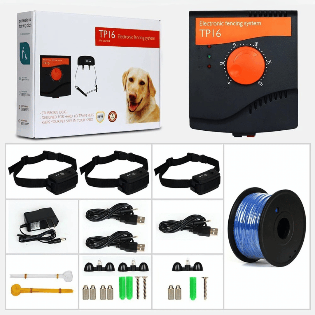 1.2 Acre Dog Fence Containment System with Indoor Transmitter & 300m Wire 15