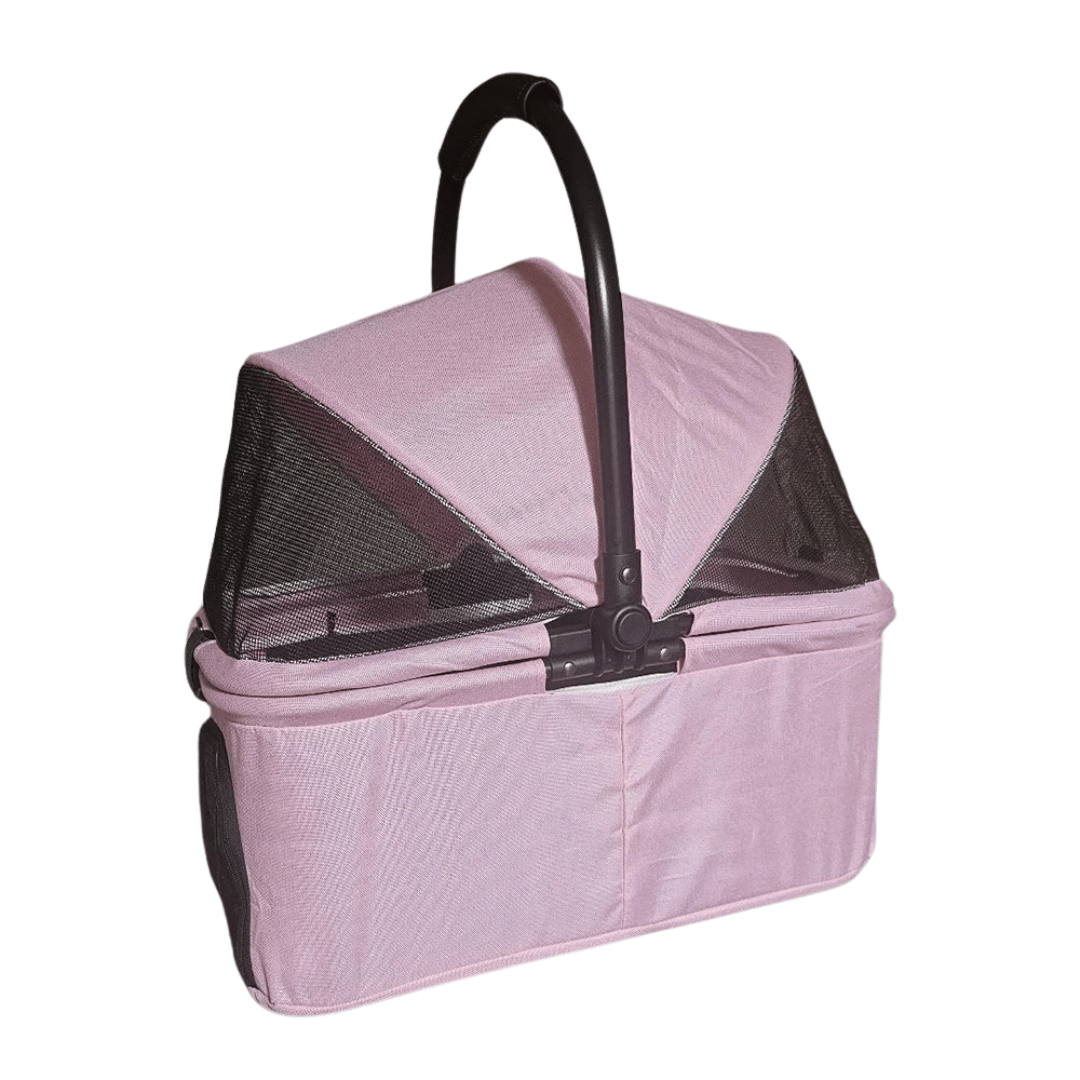 Spacious & Foldable Dog Stroller with Storage Basket 7