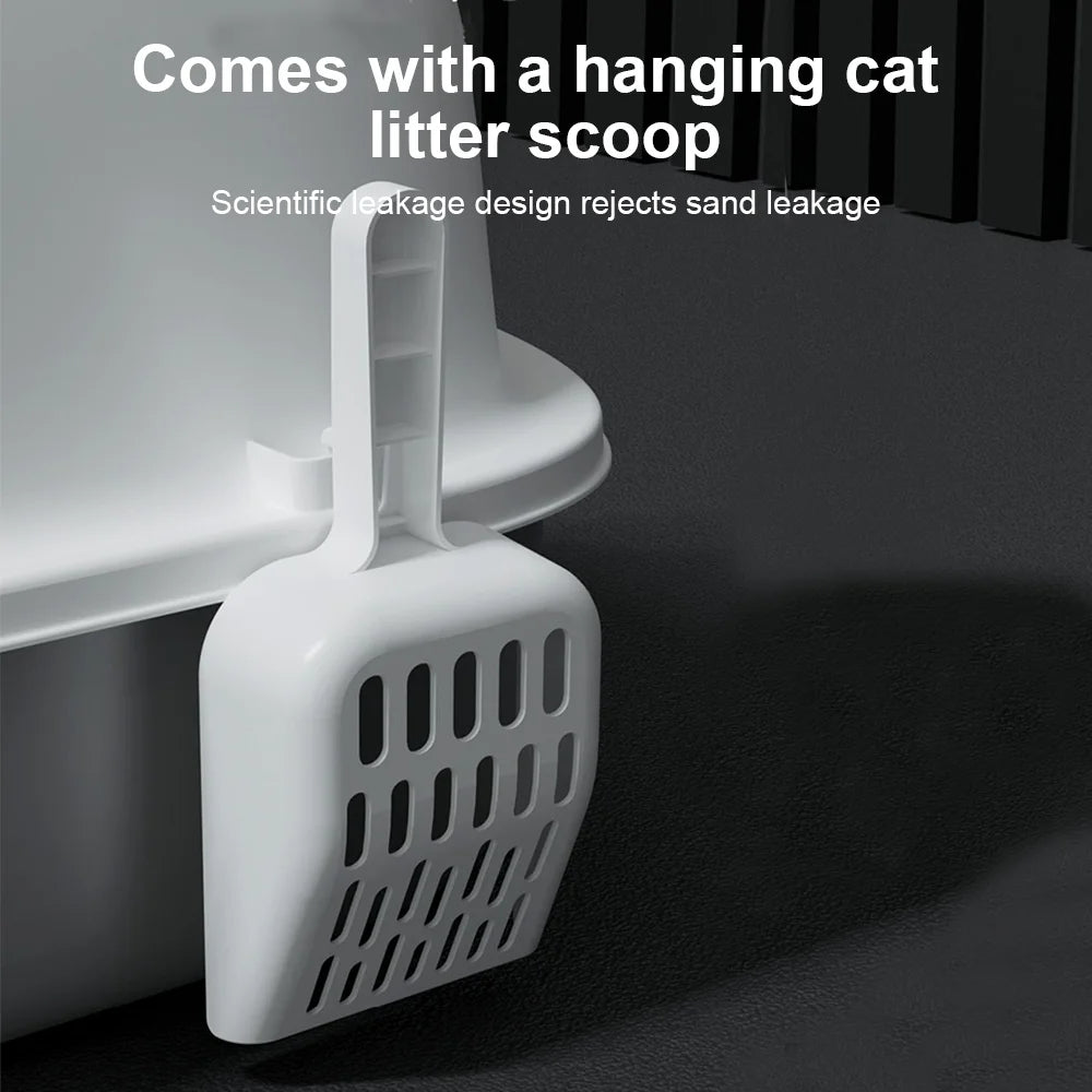 Enclosed Cat Litter Box with Swing Door & Pull-Out Tray Drawer | Scoop Included 13