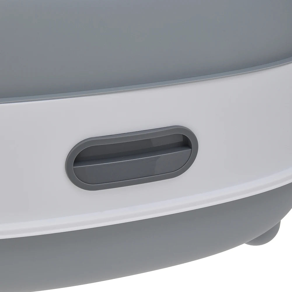 Spacious Enclosed Cat Litter Box with USB-Powered UV Sterilization Lamp & Stable Base