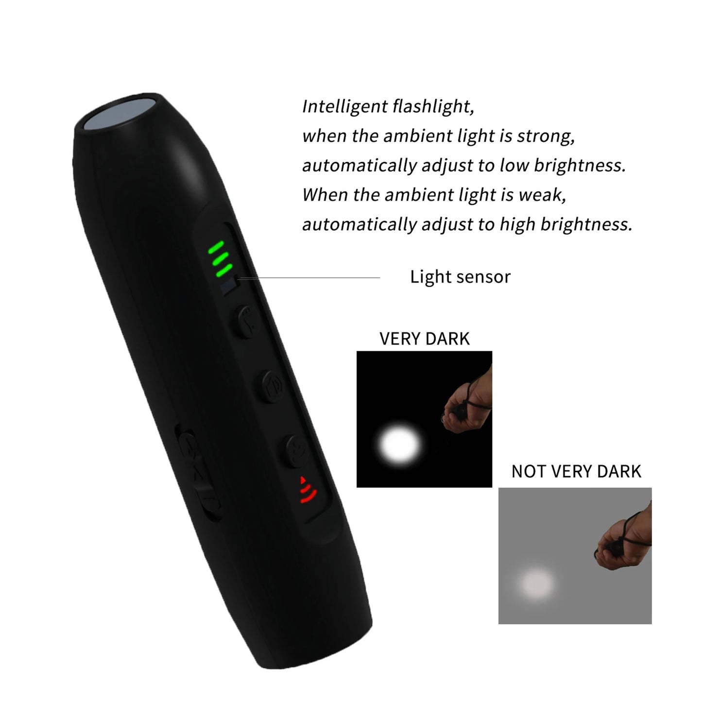 Small & Portable Ultrasonic Dog Bark Controller with Light & Buzzer | USB Rechargeable 9