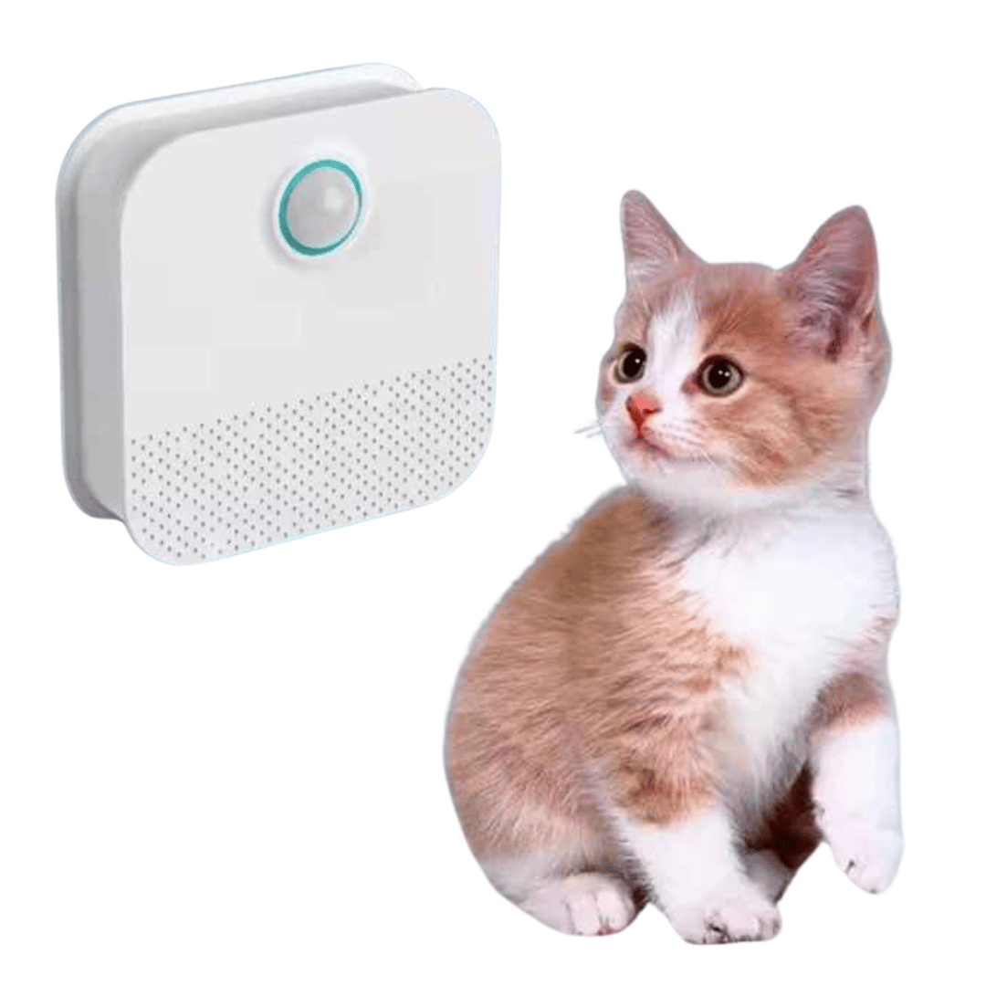 Smart Odour Eliminator for Cat Litter Boxes | Automatic Pet Air Purifier & Deodoriser