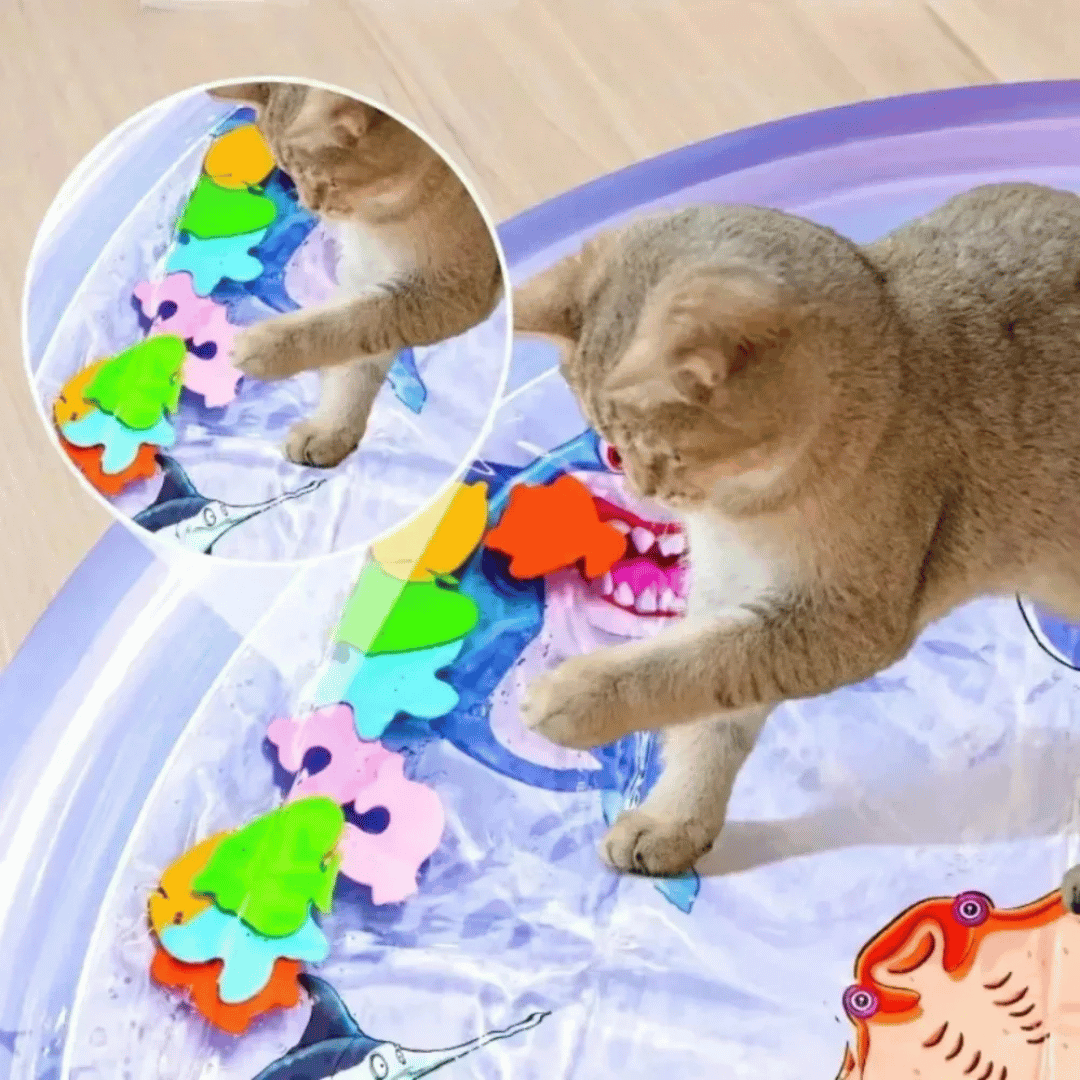 Inflatable & Fillable Sensory Pet Water Bed Cushion 2