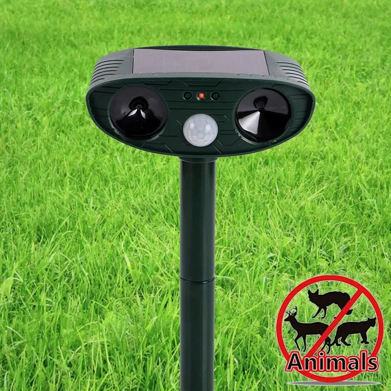 Outdoor Ultrasonic Pest Repeller with Safe Motion Sensor | Solar Garden Deterrent for Cats, Birds, Foxes & Rodents 11