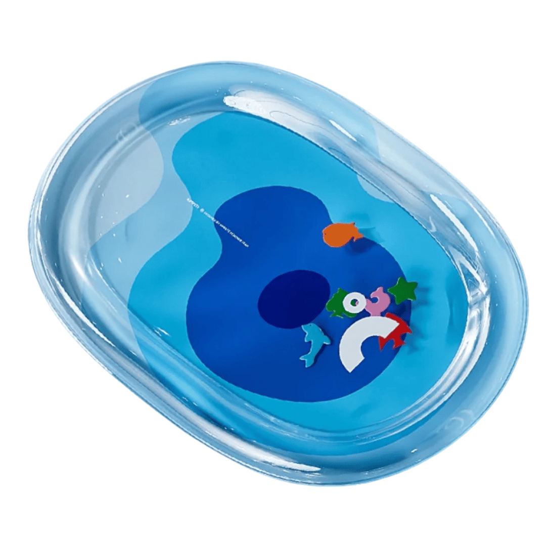 Inflatable & Water-Fillable Pet Cooling Bed with Bolstered Edges for Calming & Play 2