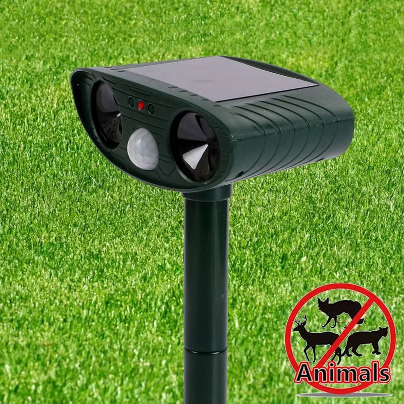 Outdoor Ultrasonic Pest Repeller with Safe Motion Sensor | Solar Garden Deterrent for Cats, Birds, Foxes & Rodents 10