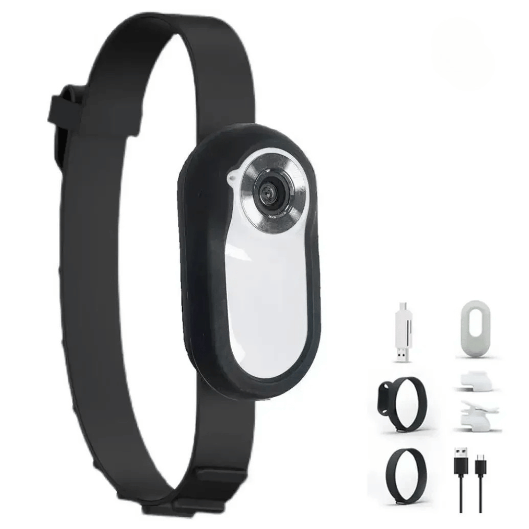 Adventure View HD 1080P Pet Collar Camera | 160° Wide-Angle Recording for Cats & Dogs 24