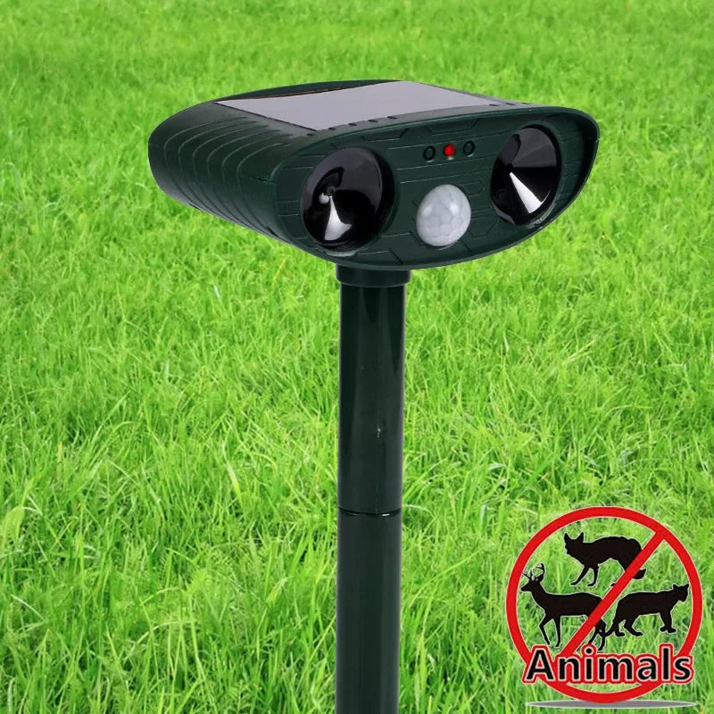 Outdoor Ultrasonic Pest Repeller with Safe Motion Sensor | Solar Garden Deterrent for Cats, Birds, Foxes & Rodents 9