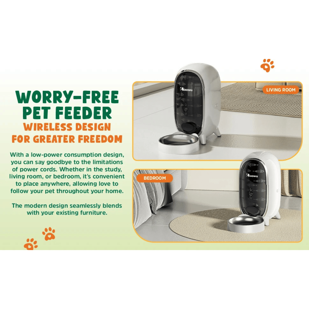 WiFi Connected Automatic Cat Feeder with Smart App Control, Stats & Voice Recorder | Up to 15 Portions / 6 Meals per Day 13