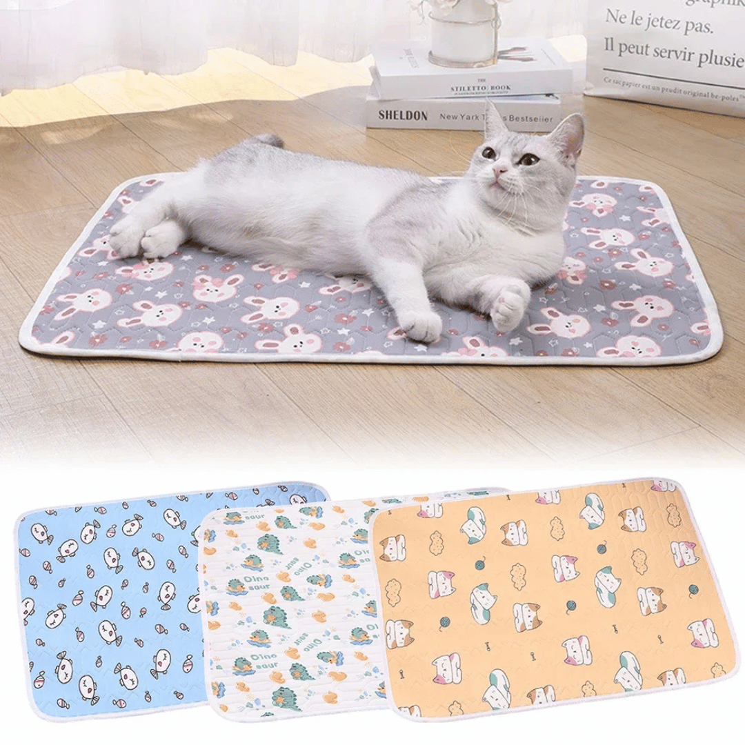 Breathable Ice Silk Pet Cooling Mat for Dogs & Cats 2