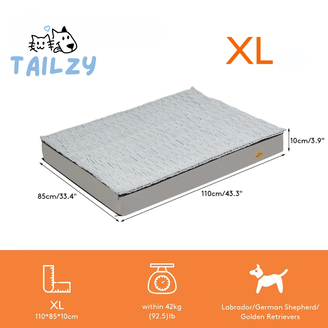 Thick & XL Orthopaedic Dog Bed Mattress for Extra Large Dogs with Washable Cover