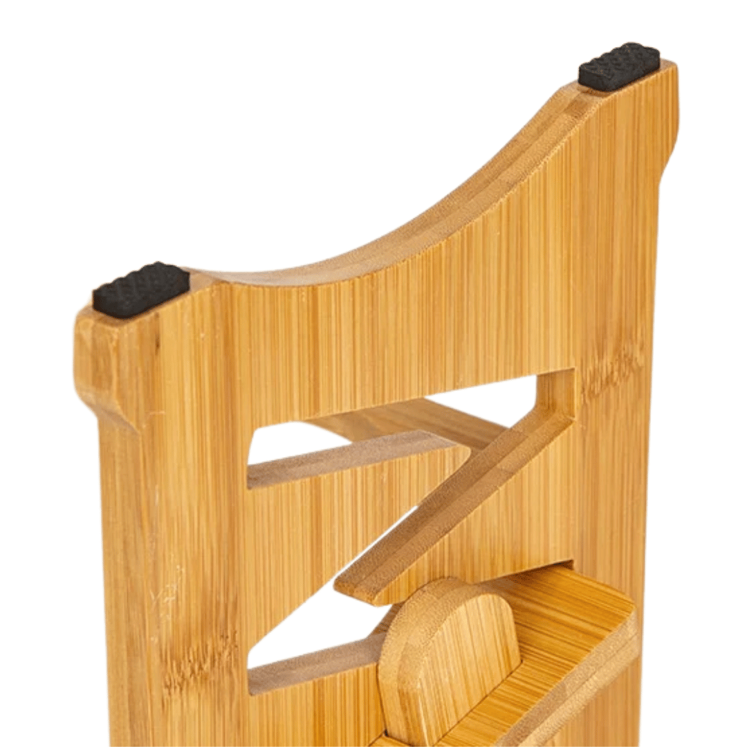 Wooden Adjustable Pet Feeding Station with Custom Height & Tilt for Small Dogs & Cats | Includes 2 Stainless Steel Dog Bowls 7