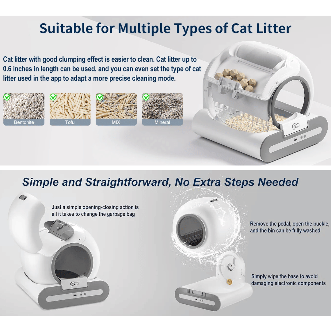 Automatic Cat Litter Box with Self-Cleaning & Smart App Control 4