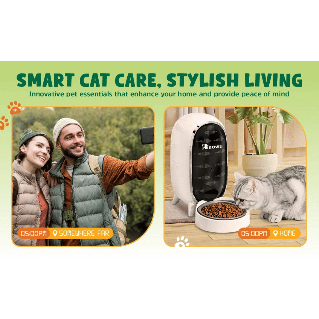 WiFi Connected Automatic Cat Feeder with Smart App Control, Stats & Voice Recorder | Up to 15 Portions / 6 Meals per Day 12