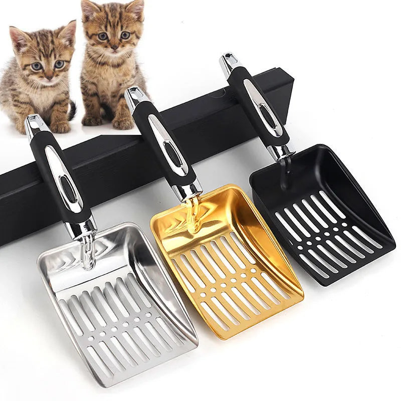 Stainless Steel Cat Litter Scoop for Easy Sifting & Sieving