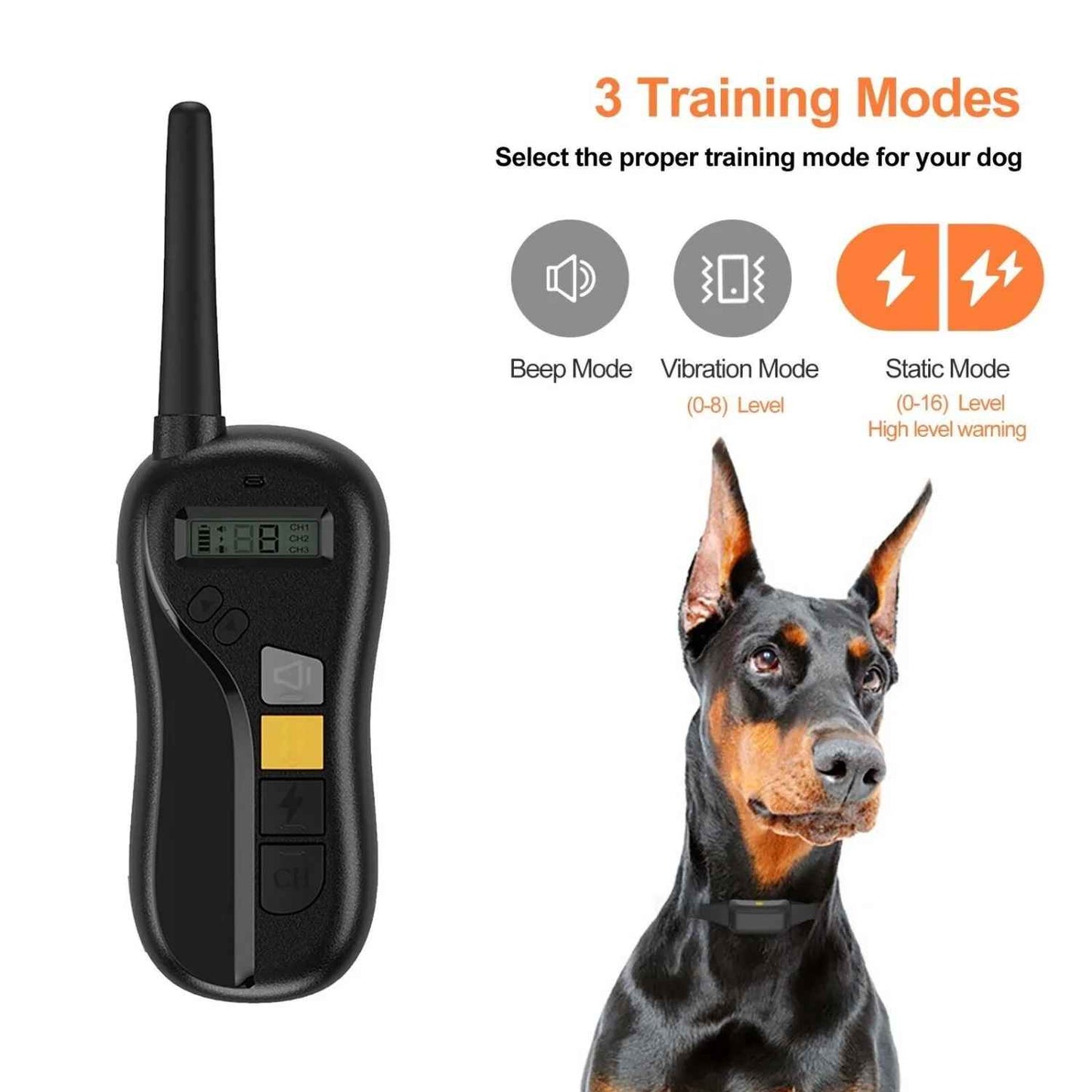 Up to 425m Range Anti-Bark E-Collar & Remote Control 6