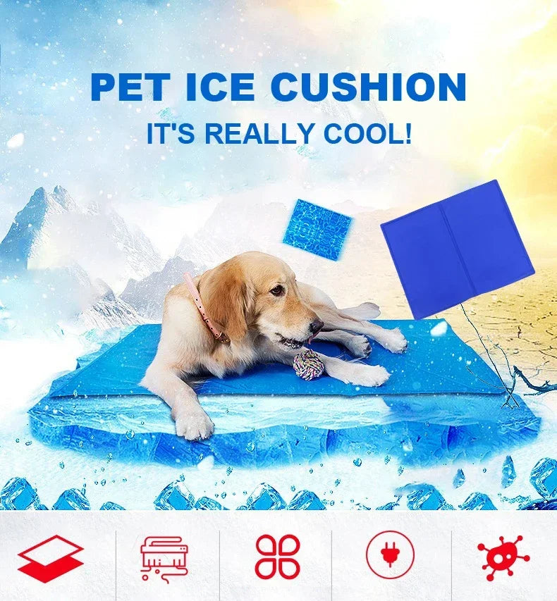 Self-Cooling Dog Cooling Mat | Moisture-Resistant & Foldable for Travel