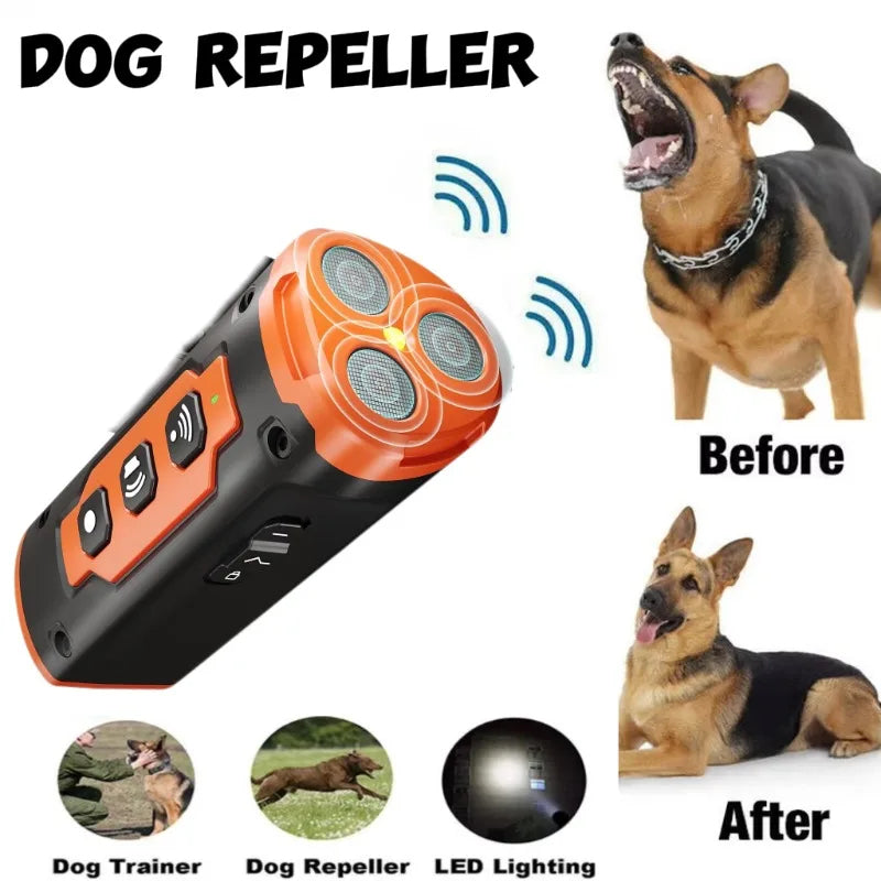 Handheld Ultrasonic Anti-Bark Dog Behavior Training Device with LED Light 10