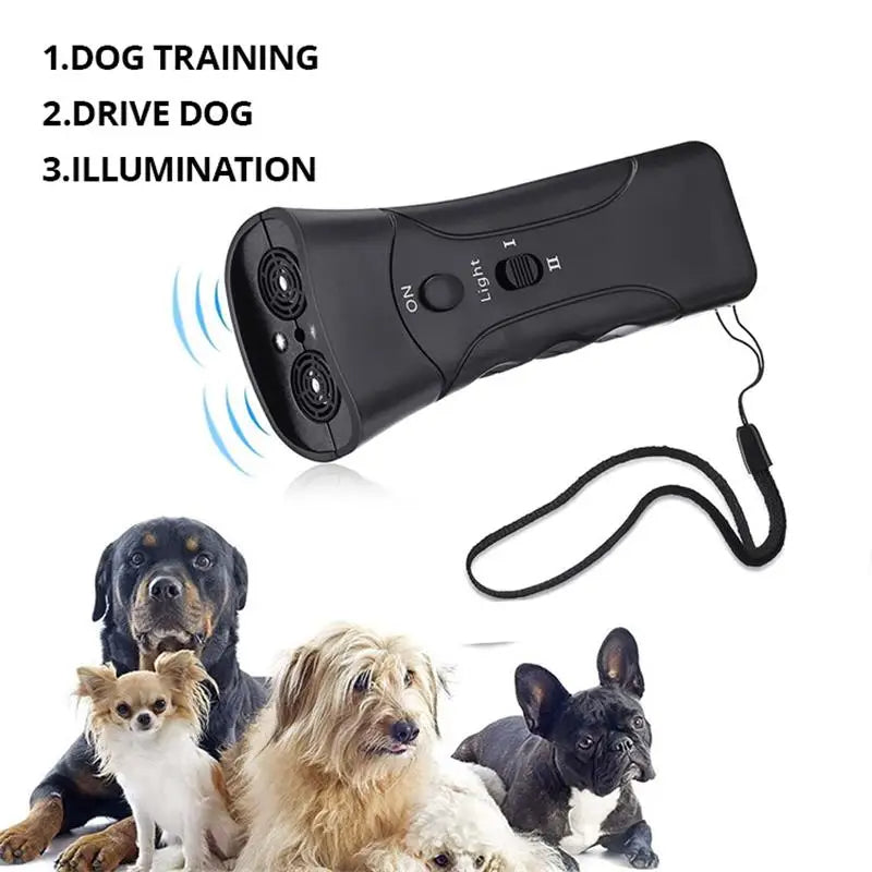 Ultrasonic Dog Bark Control Device with LED Torch 8