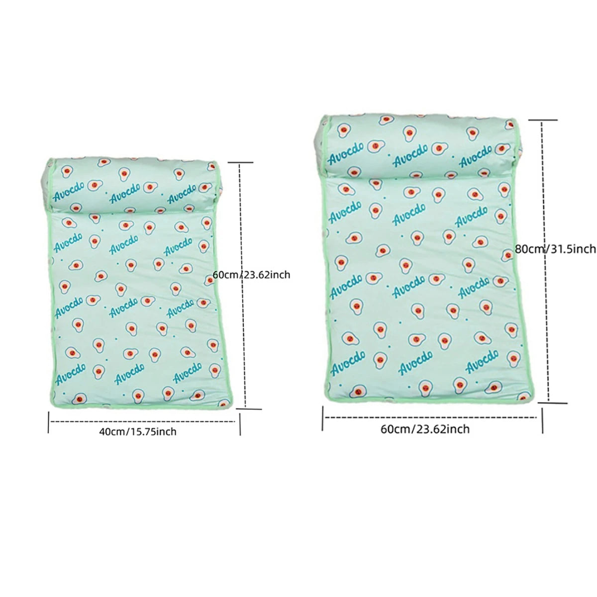 Cute Dog Cooling Mat Pad with Head Support | Breathable & Machine Washable 8