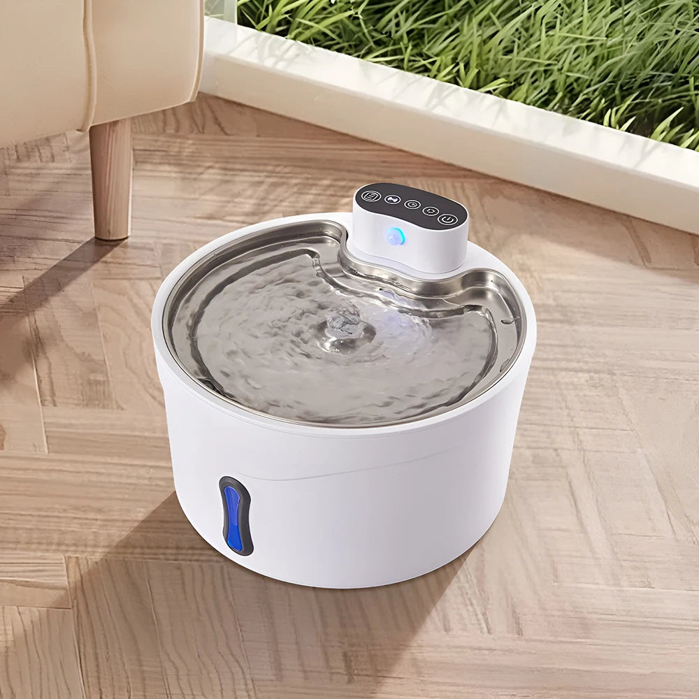 Pet Water Fountain for Fresh Flowing Water for Cats & Dogs | Plug-In & USB Rechargeable 6