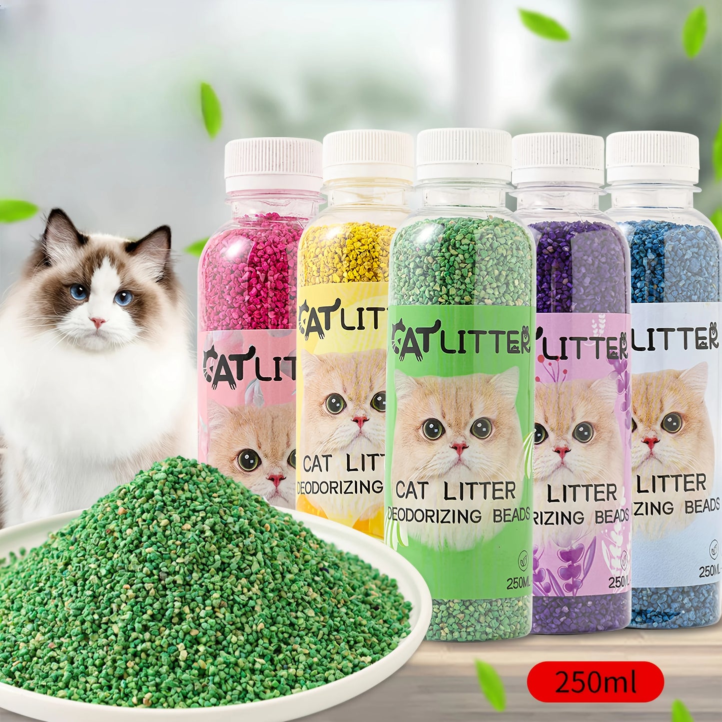 Cat Litter Deodorising Beads for Fresh & Oder-Free Cat Litter Trays