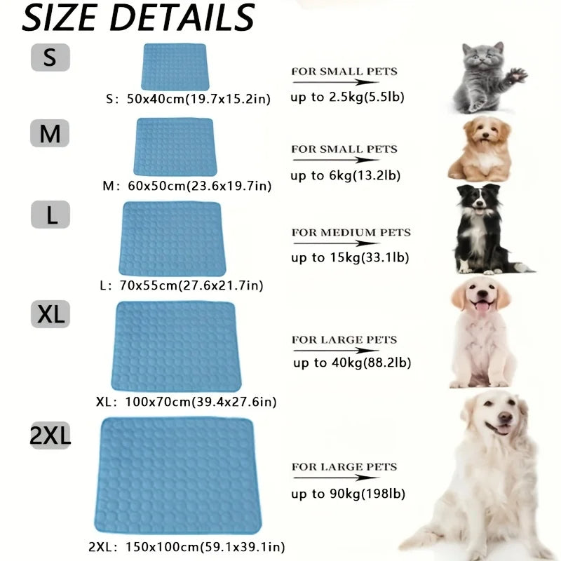 Padded Dog Cooling Mat for Sofas, Floors & Pet Beds | Machine Washable