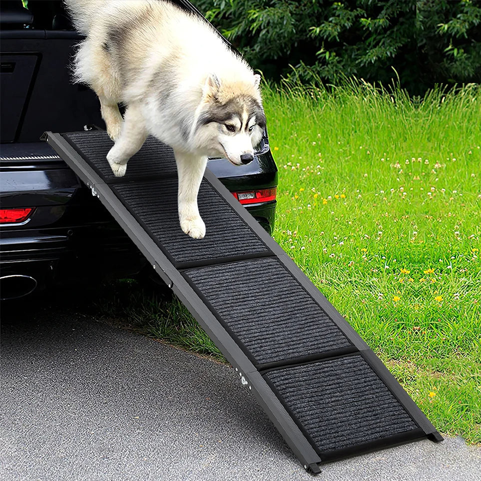 Folding Portable Dog Car Ramp with Non-Slip Base for Senior, Injured & Small Dogs 7