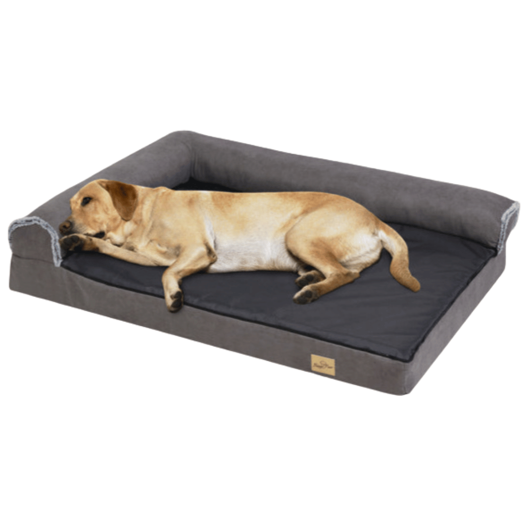XL Orthopedic Memory Foam Dog Bolster Bed for Large Dogs