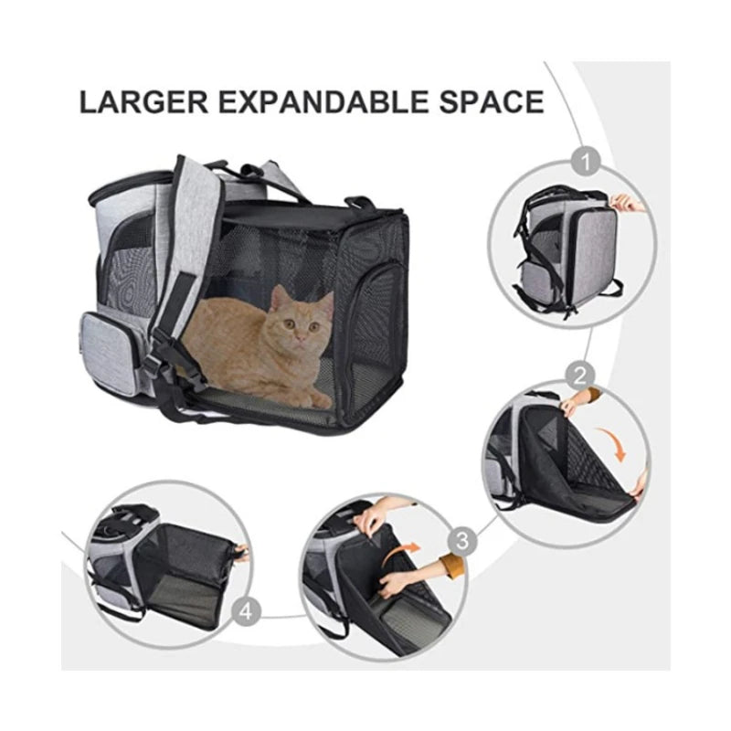 Large Expandable & Breathable Cat Carrier Backpack