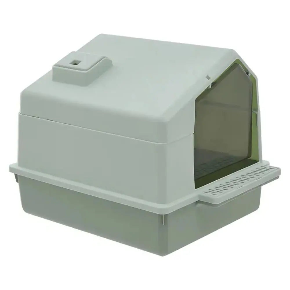 Versatile Enclosed Cat Litter Box House with Removable Top | Scoop Included 4