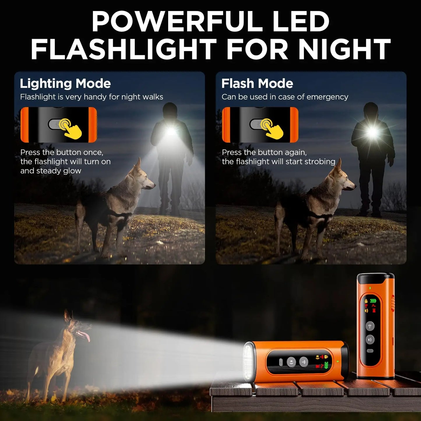 Pocket-Size Ultrasonic Dog Bark Controller with Fast Charge & Long Battery Life 7