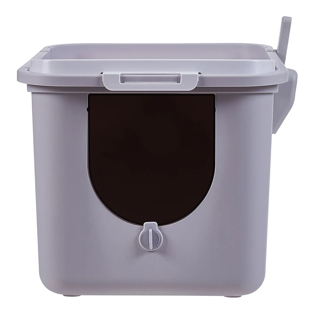 Enclosed Cat Litter Box with Flip-Lid Bucket Design | Scoop Included 6