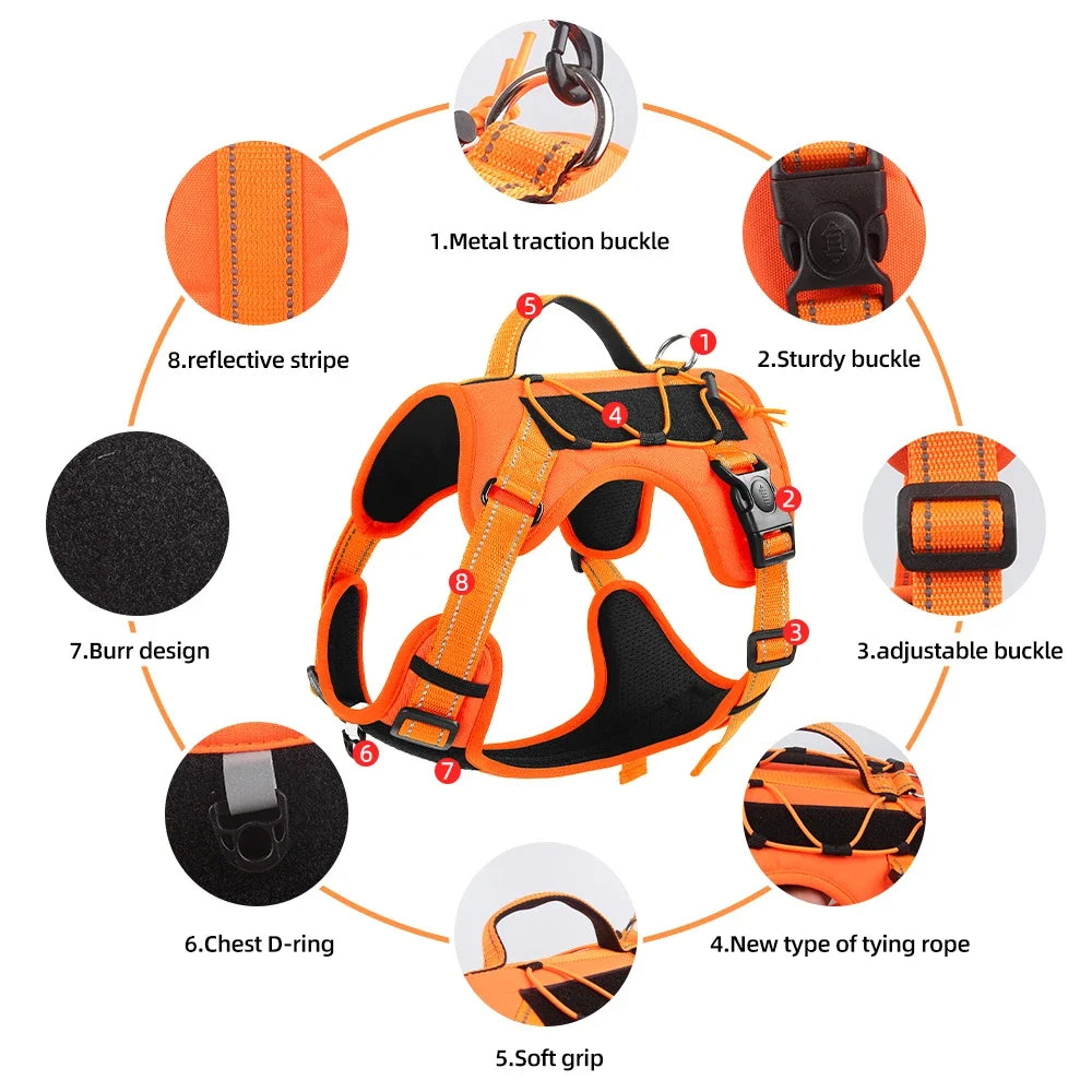 Supportive Dog Harness Training Vest with Reflective Straps 12