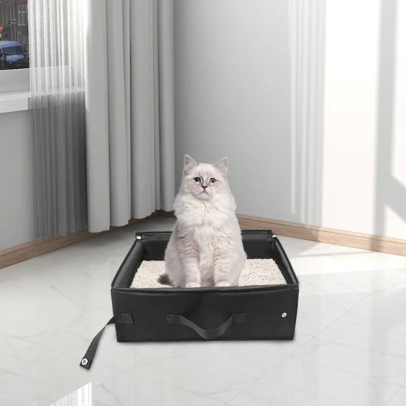 Foldable & Portable Travel Cat Litter Box 9