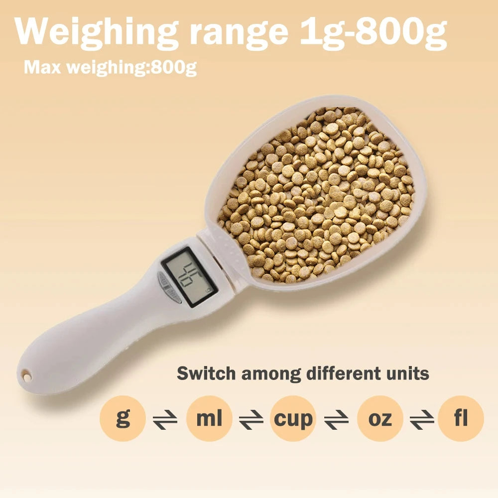 Digital Pet Food Measuring Scoop for Accurate Cat & Dog Food Portions up to 800g | LED Display 6