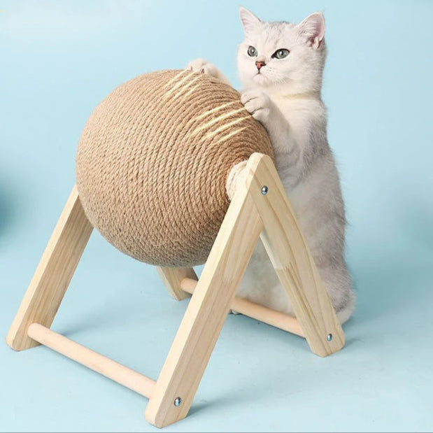 Free-Standing Cat Scratching Ball