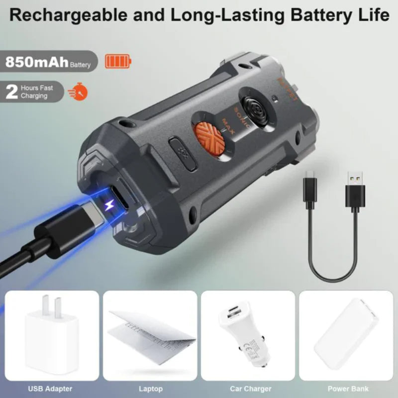 Handheld Ultrasonic Bark Control Dog Training Device with LED Light 7