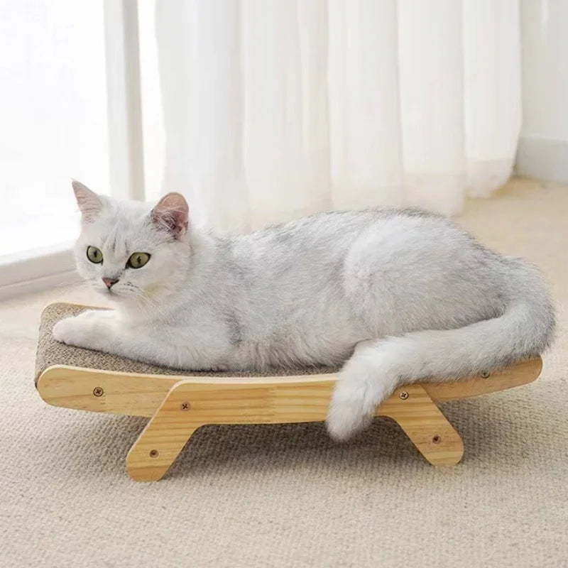 Adjustable Cat Scratching Board with Sturdy Wooden Frame 6