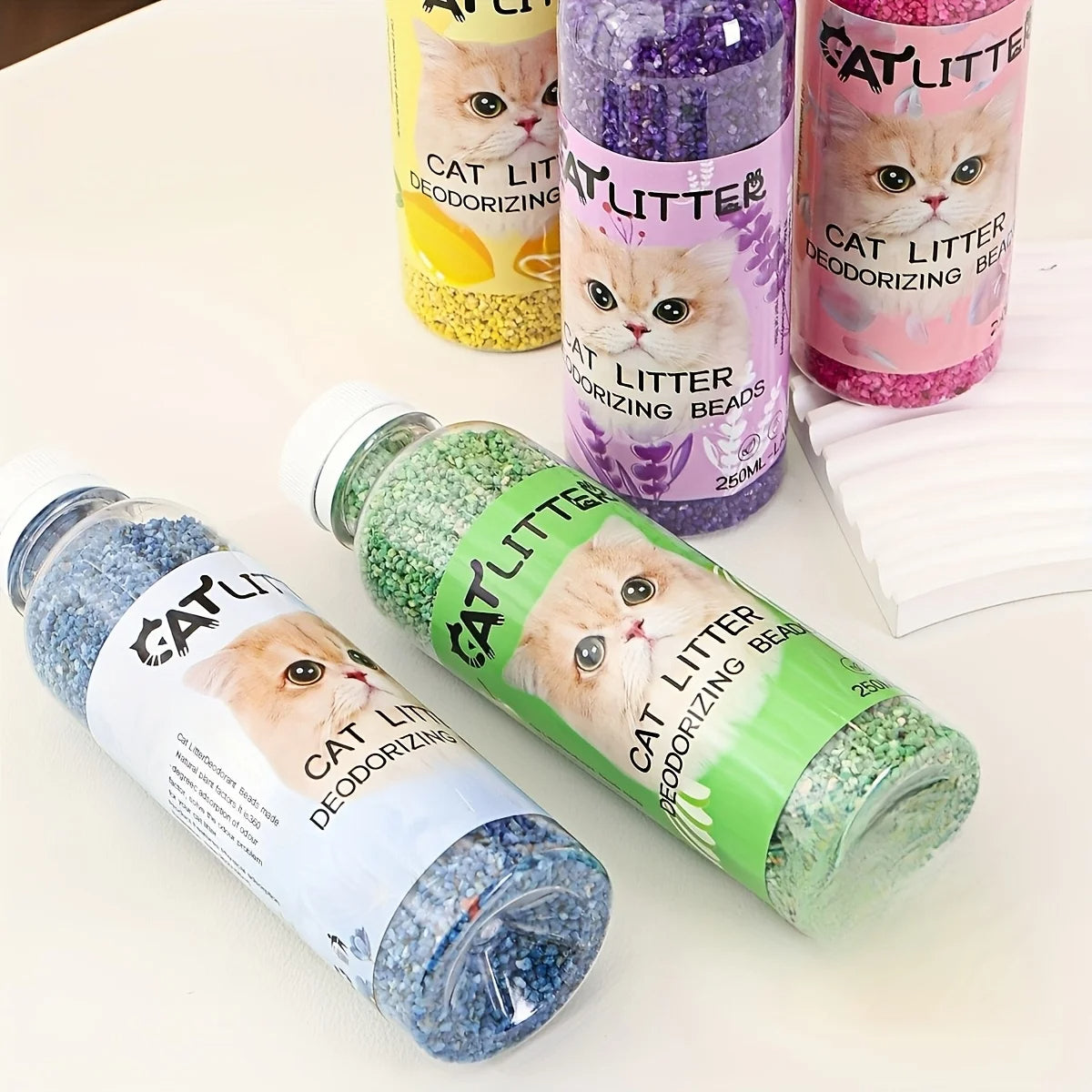 Cat Litter Deodorising Beads for Fresh & Oder-Free Cat Litter Trays