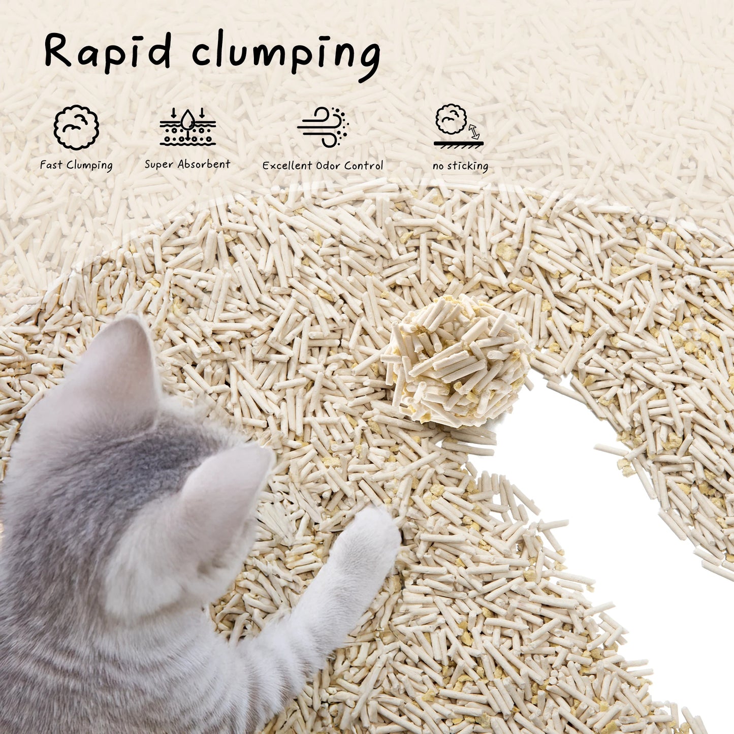 Tofu Cat Litter - Safe, Plant-Based, Flushable & Biodgradable