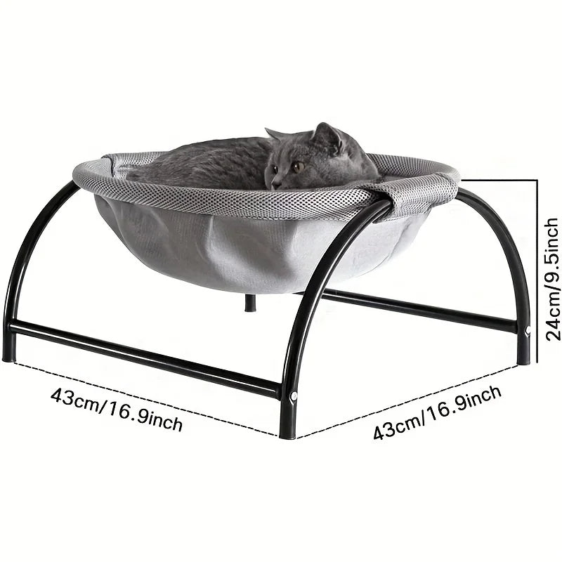 Free-Standing Cat Bed Hammock with Study Frame