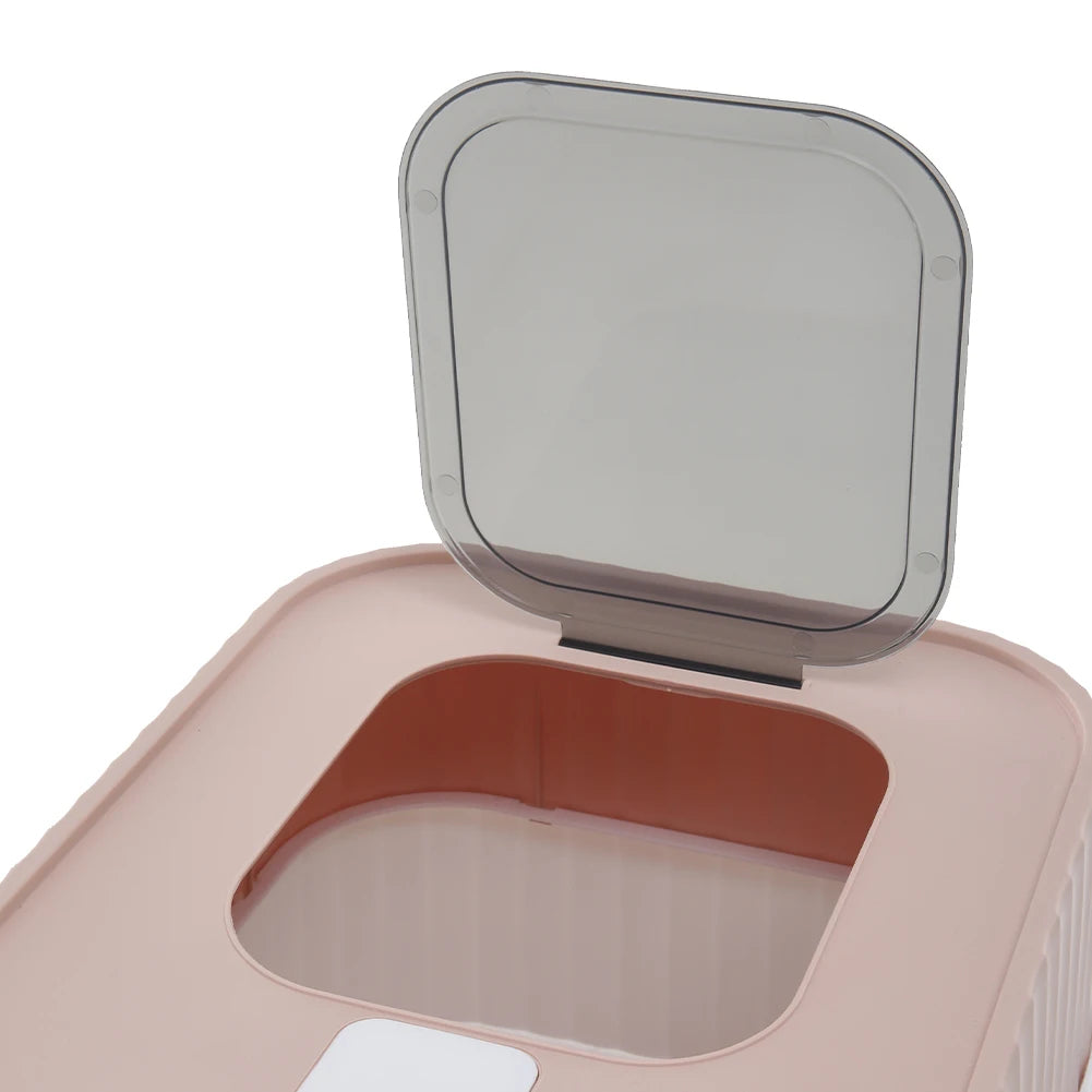 Enclosed Cat Litter Box with UV Sterilization, Pull-Out Tray & Double Entrance-Exit