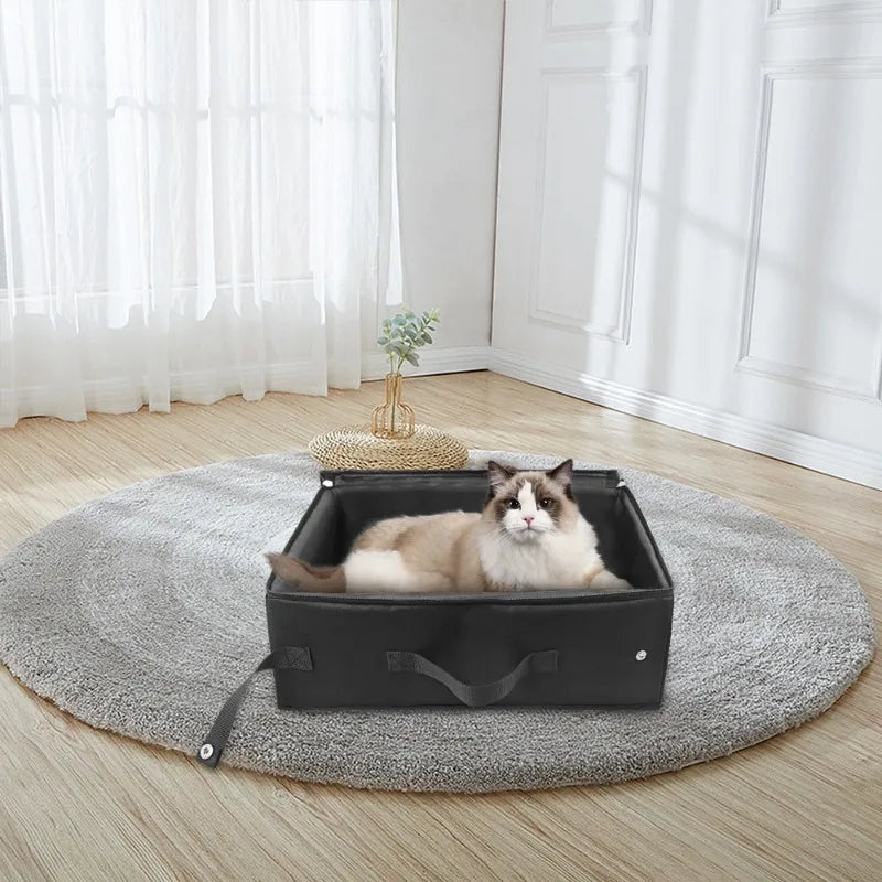 Foldable & Portable Travel Cat Litter Box 3