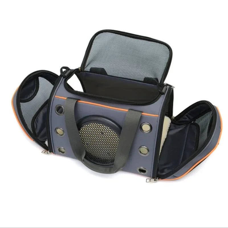 Spacious & Breathable Pet Travel Bag Carrier with Cool Viewing Window for Cats & Small Dogs 3