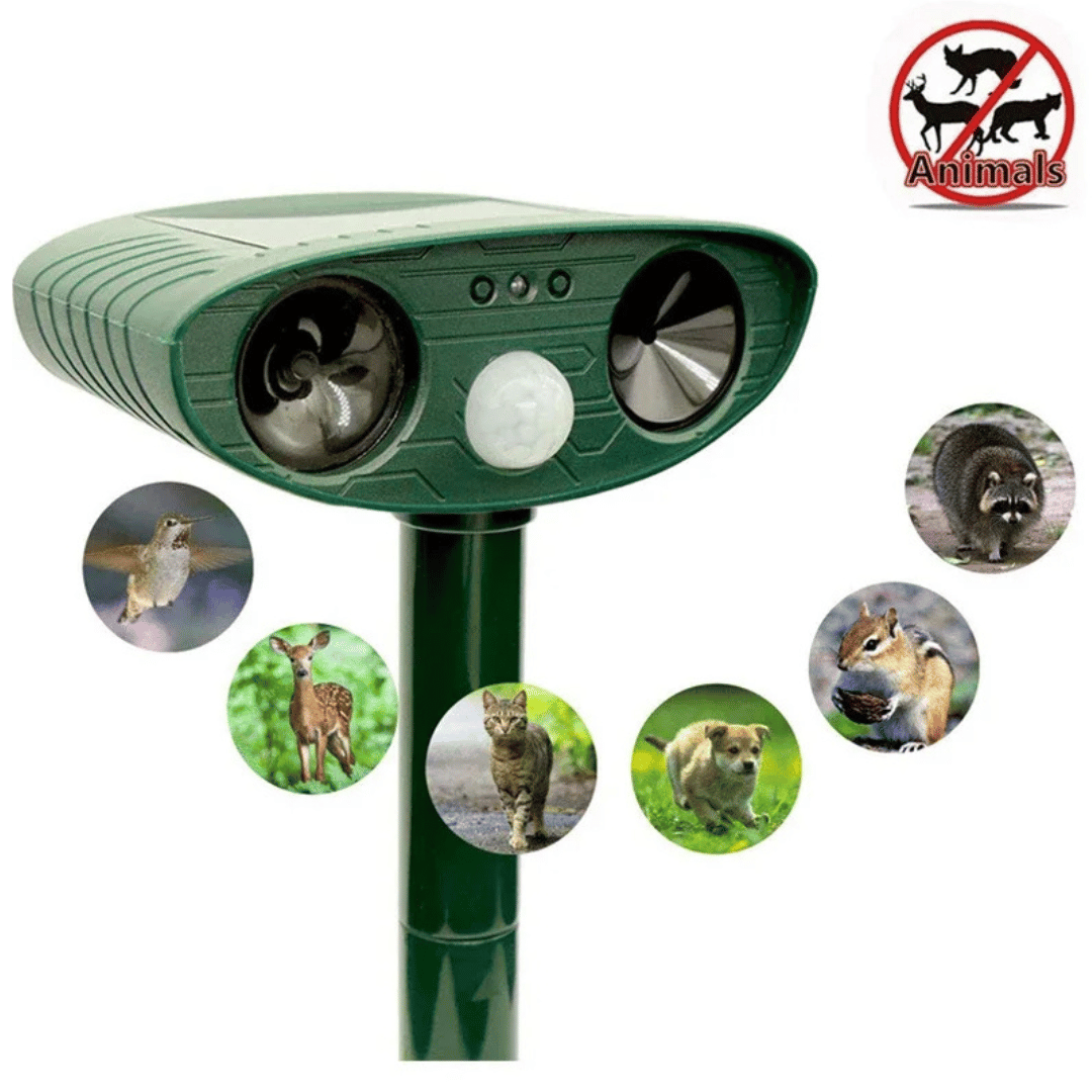 Outdoor Ultrasonic Pest Repeller with Safe Motion Sensor | Solar Garden Deterrent for Cats, Birds, Foxes & Rodents 7
