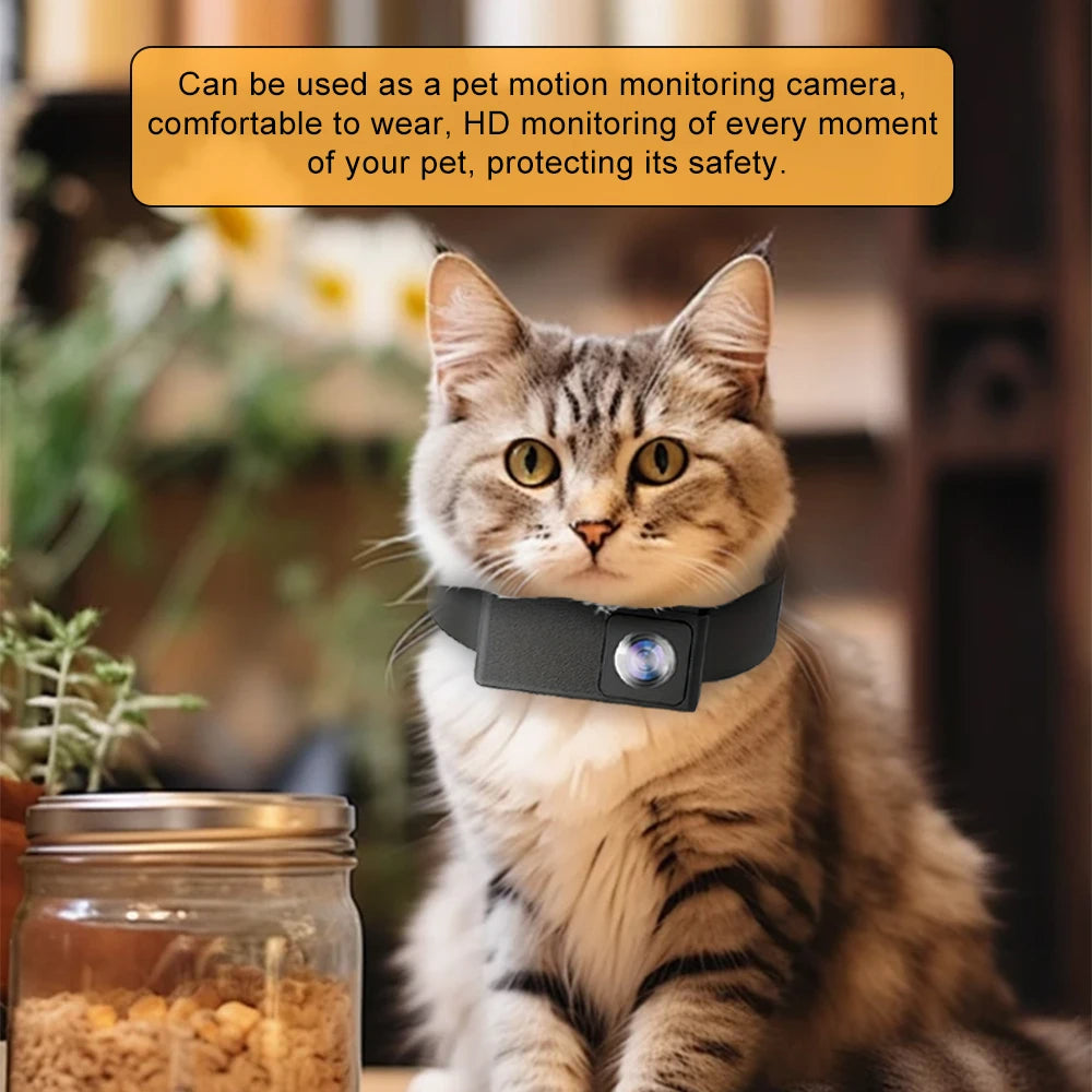 Pet Collar Camera with 160° Wide-Angle Lens | Full HD 1080P Video for Dogs & Cats 8