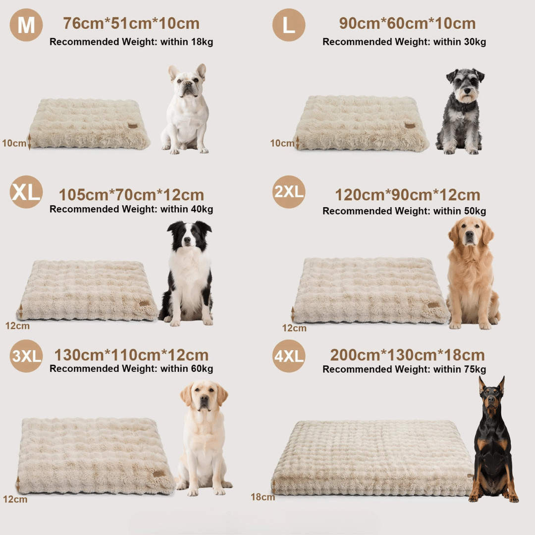 Cloud Comfort Giant & XXL Dog Bed Pillow with Ultra Soft Plush & Washable Cover