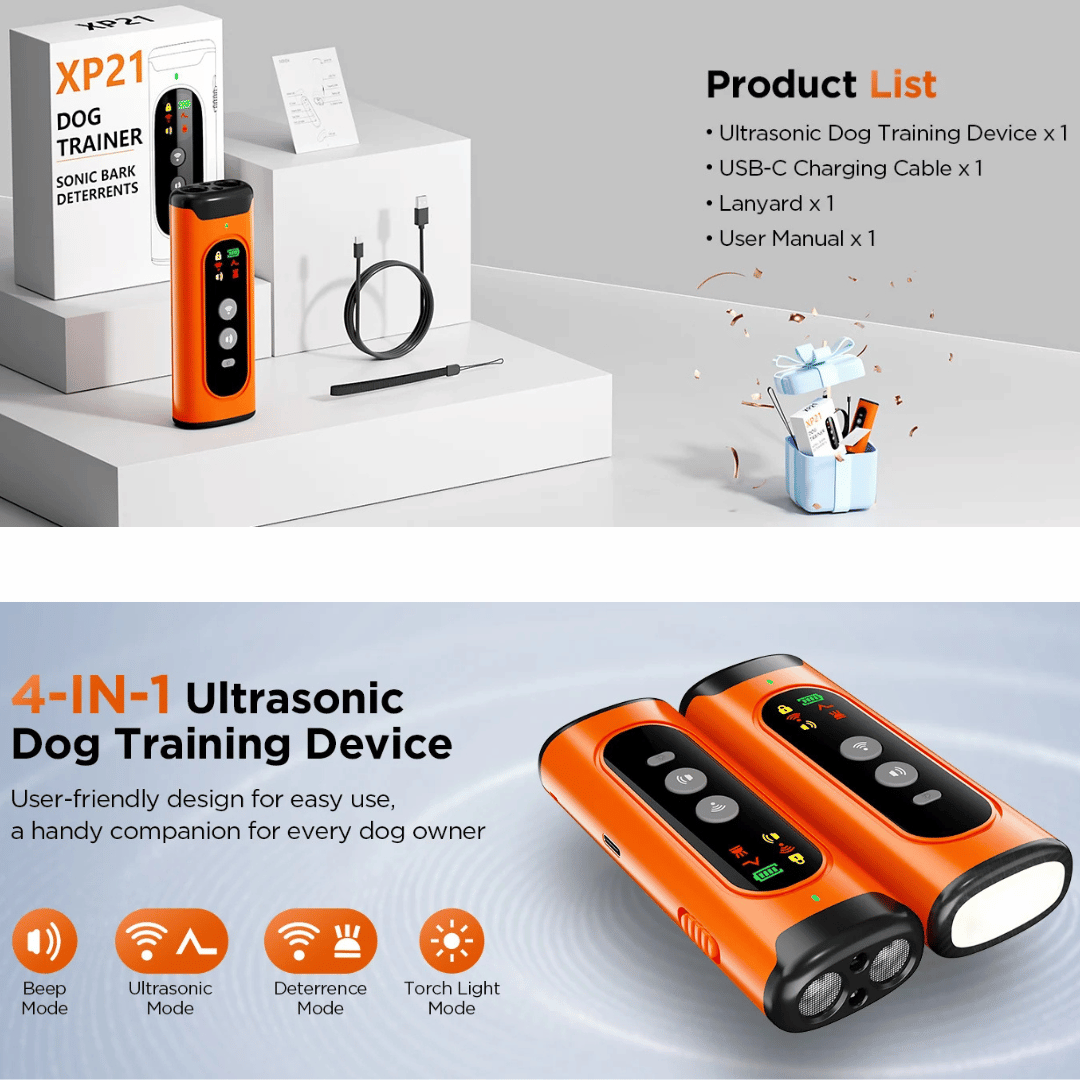 Pocket-Size Ultrasonic Dog Bark Controller with Fast Charge & Long Battery Life 12