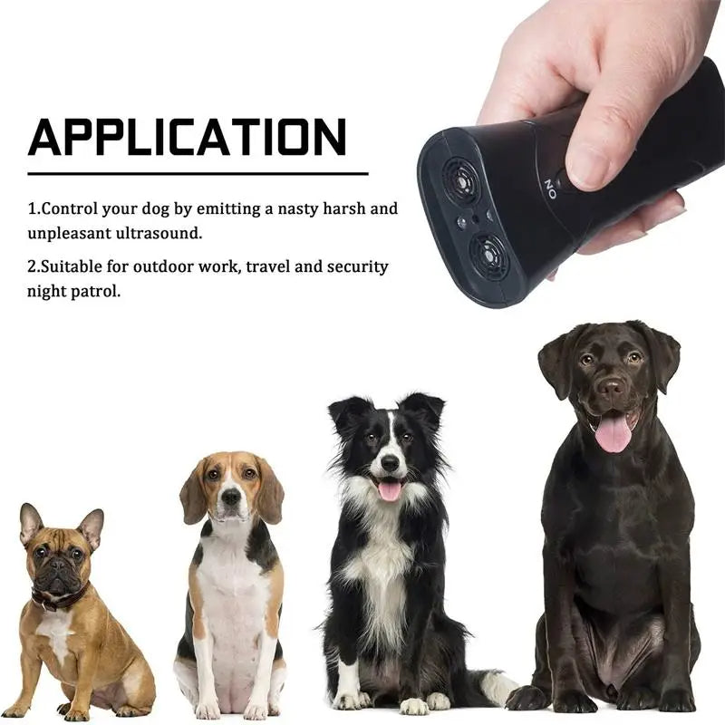 Ultrasonic Dog Bark Control Device with LED Torch 5